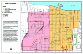 Golf cart map