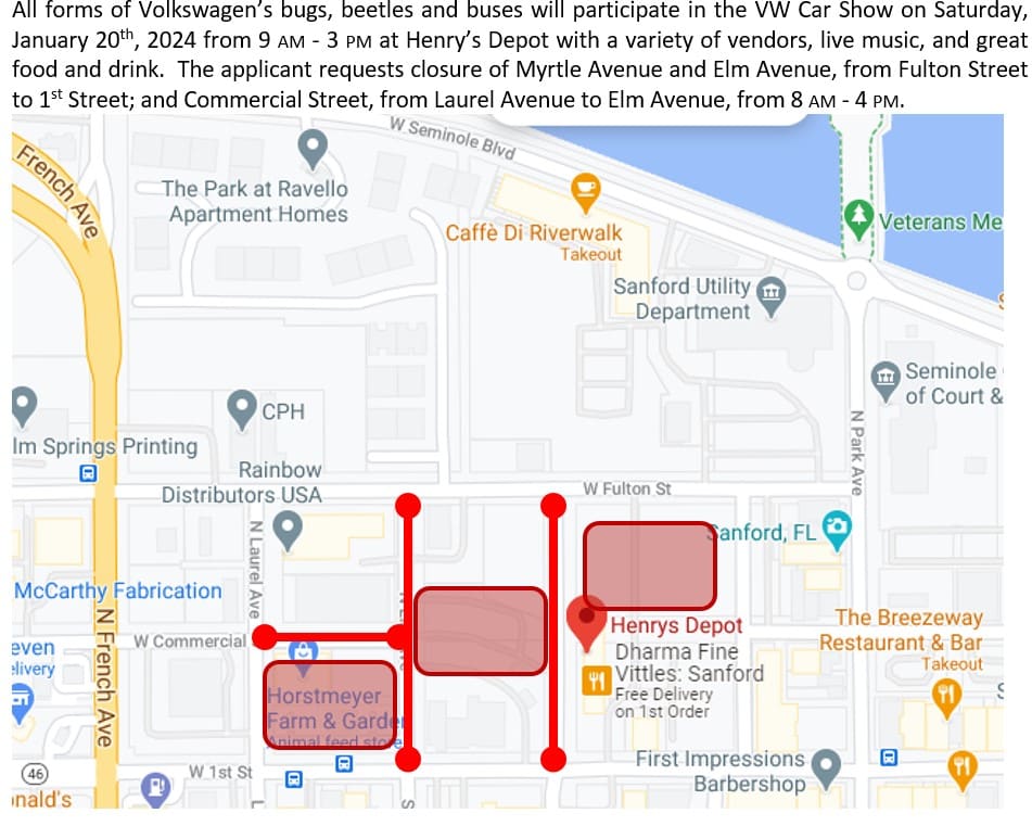 request for a VW car show