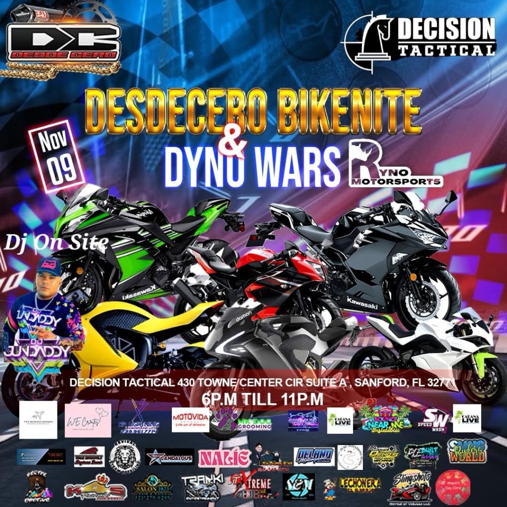 Desdecero Bikenite and DynoWars event flyer