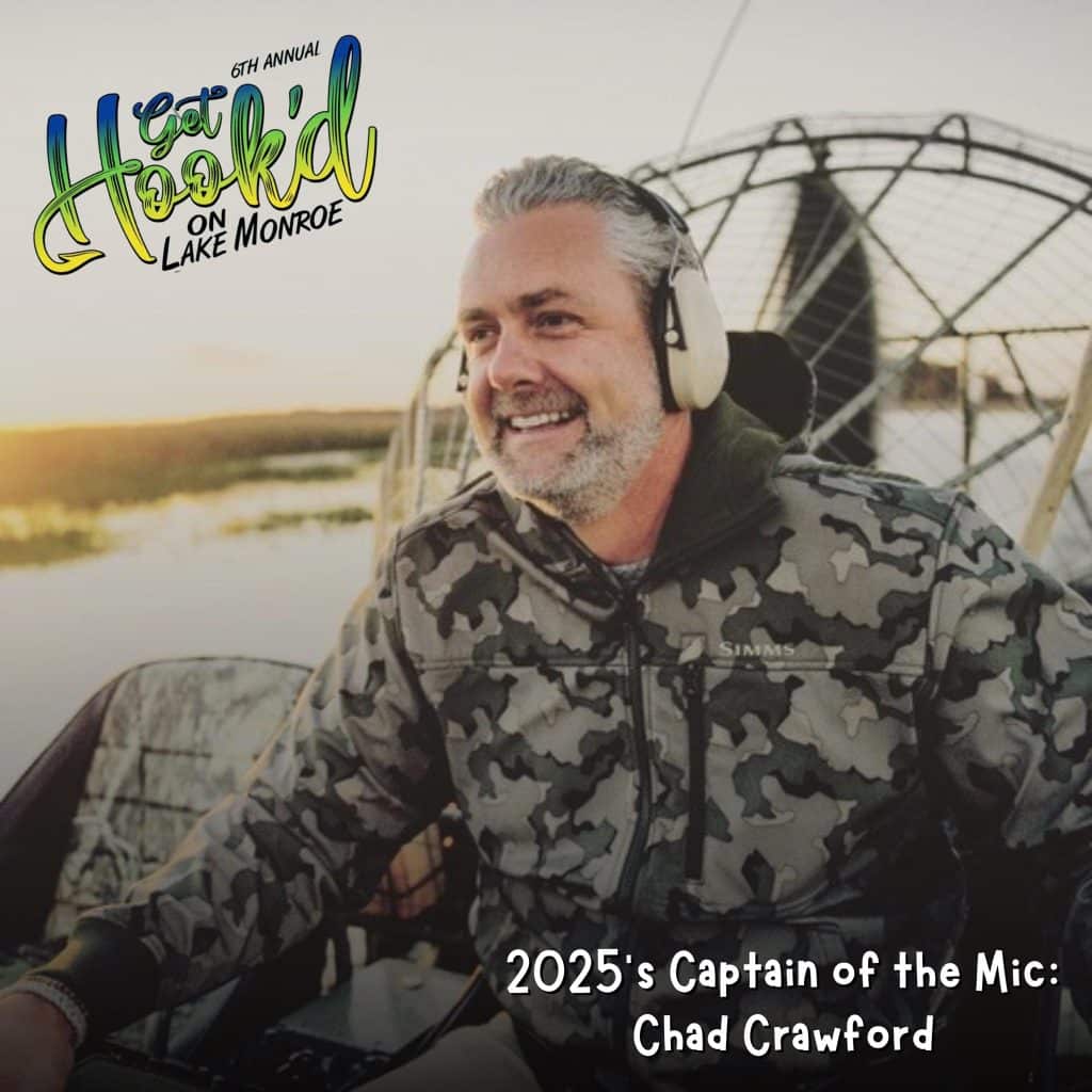 announcement of the 2025 Get Hook'd MC, Chad Crawford