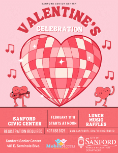 Senior Center – Valentine’s Celebration