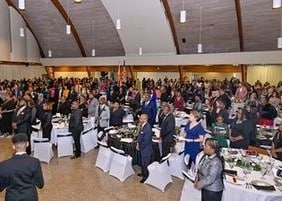 guests gather at the commemorative banquet for Dr. Martin Luther King Jr