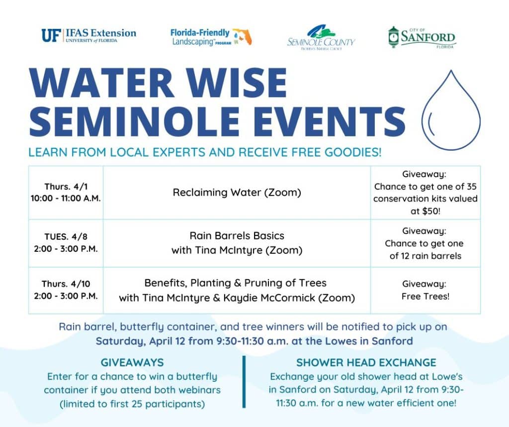 april 2025 Water Wise Seminole Events