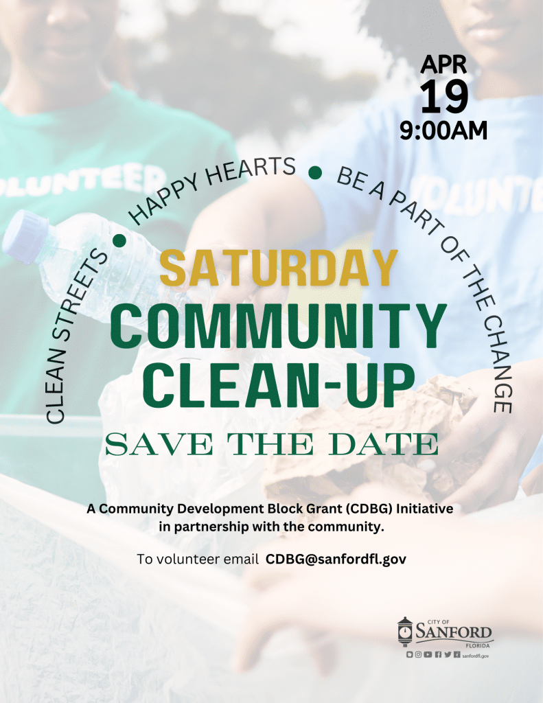 Flyer for a Community Cleanup Day