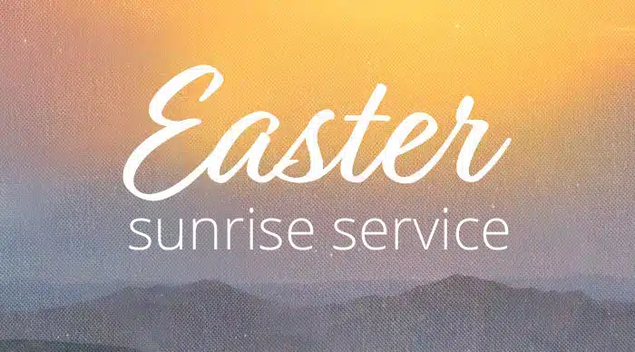 Easter Sunrise Service graphic