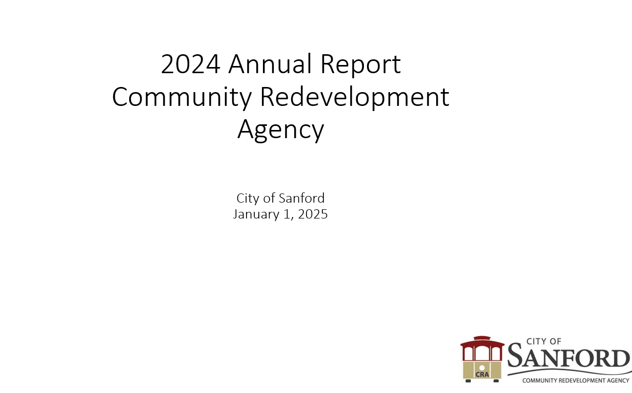 cover for the 2024 Community Redevelopment Agency report