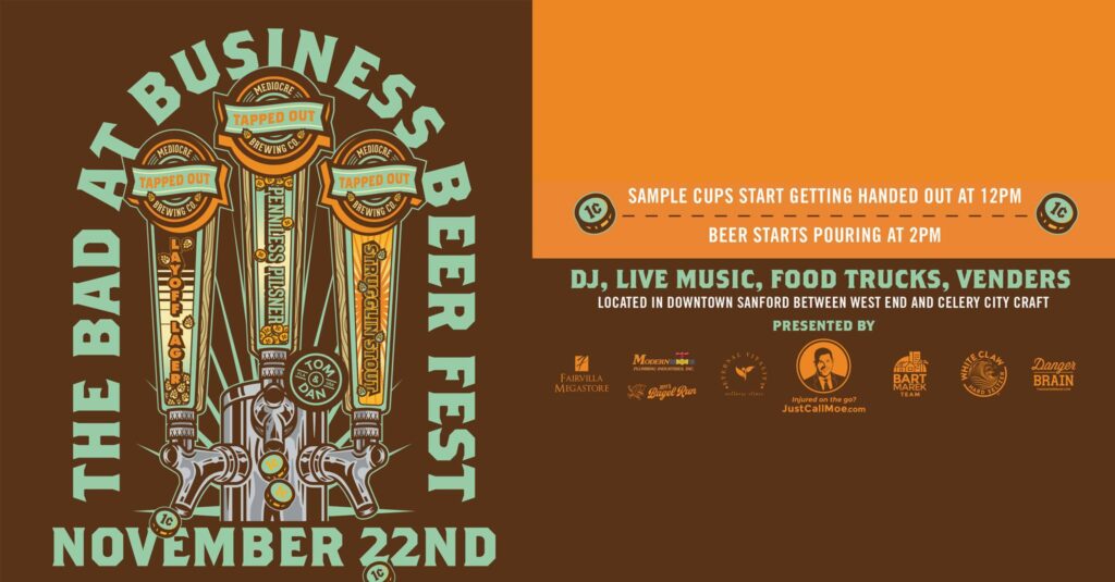 The Bad at Business Beer Fest flyer