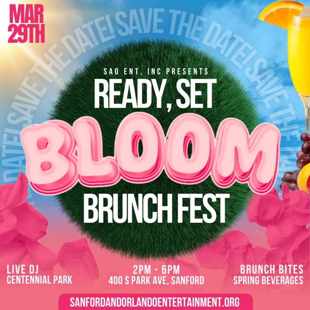 Flyer for the Rest Set Bloom Brunch Fest